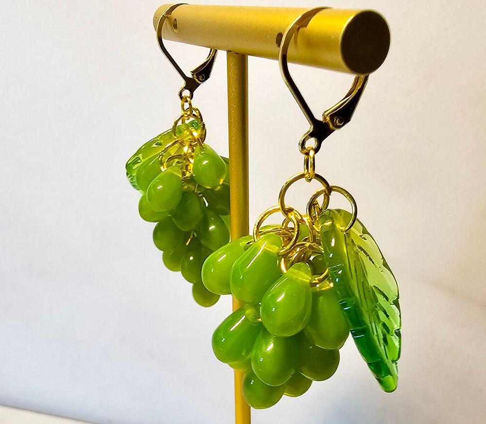Green Grapes Earrings